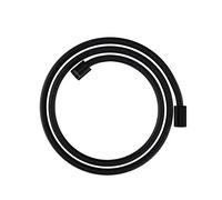 hansgrohe AXOR ShowerSolutions flexo de ducha textil, 1600mm, tuerca cilíndrica en ambos lados, 28261670, Color: negro mate