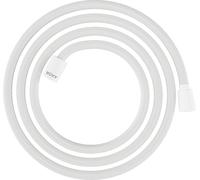 hansgrohe AXOR ShowerSolutions flexo de ducha textil, 2000mm, tuerca cónica y cilíndrica, 28290700, Color: Blanco mate