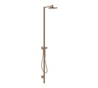 hansgrohe AXOR Starck Nature conjunto de columna de ducha, con ducha mural 240 1jet, montaje en superficie, 12670300, Color: Oro rojo pulido