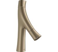 hansgrohe AXOR Starck Organic Mezclador de 2 manijas para lavabo 80, sin tirador, 12011820, Color: Níquel Cepillado