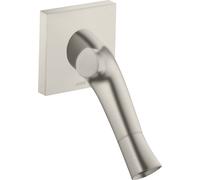 hansgrohe AXOR Starck Organic Mezclador de lavabo de 2 manijas empotrado, montaje en pared, 12015800, Color: Óptica de acero inoxidable