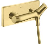 hansgrohe AXOR Starck Organic Termostato de ducha de superficie, 1 consumidor, 12602950, Color: Latón cepillado