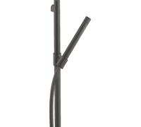 hansgrohe AXOR Starck set de ducha 0,90 m, con ducha manual 2jet, 27980340, Color: Cromo negro cepillado