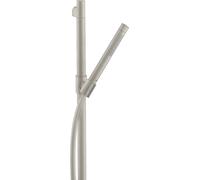 hansgrohe AXOR Starck set de ducha 0,90 m, con ducha manual 2jet, 27980800, Color: Óptica de acero inoxidable