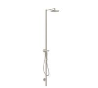 hansgrohe AXOR Starck set de ducha, ducha de techo 240 1jet, con termostato, montaje en superficie, 12672800, Color: aspecto de acero inoxidable