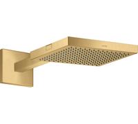 hansgrohe AXOR Starck ShowerCollection 24 x 24 Ducha mural de 1 chorro con brazo de ducha, 10925250, Color: Óptica de oro cepillado