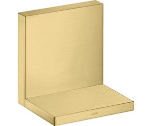 hansgrohe AXOR Starck ShowerCollection Estante empotrado 12 x 12, 40872250, Color: Óptica de oro cepillado