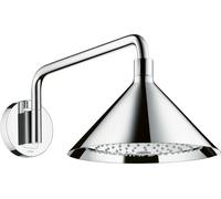 hansgrohe AXOR Starck ShowerSelect 240 2jet con brazo de ducha de 400 mm, conexión a la pared, 26021000, Color: cromado