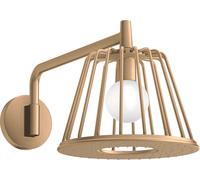 hansgrohe AXOR Starck ShowerSelect LampShower 1jet con brazo de ducha 380 mm, conexión a la pared, 26031140, Color: Bronce cepillado