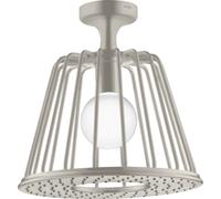 hansgrohe AXOR Starck ShowerSelect LampShower 275 1jet con conexión al techo, 26032800, Color: Óptica de acero inoxidable