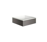 Axor Suite lavabo 28.5x28.5 cm cuadrada sobre encimera blanco-negro mate 42002340