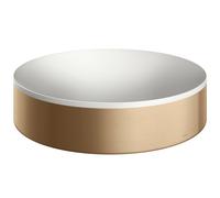Axor Suite lavabo 40x40 cm circular sobre encimera blanco-marrón/beige mate 42001140