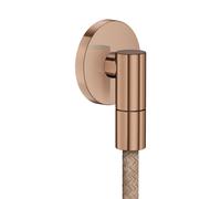 hansgrohe AXOR Toma de pared Fine Conexión de pared redonda, 36737310, Color: Oro rojo cepillado