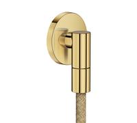 hansgrohe AXOR Toma de pared Fine Conexión de pared redonda, 36737990, Color: Óptica Oro Pulido