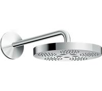 hansgrohe AXOR Una alcachofa de ducha 280 de 1 chorro con brazo de ducha, 48491000, Color: cromado