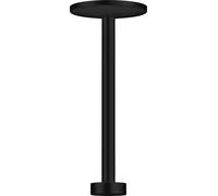 hansgrohe AXOR Una conexión de techo de 300 mm para ducha 280 2 tipos de chorro, 48496670, Color: negro mate
