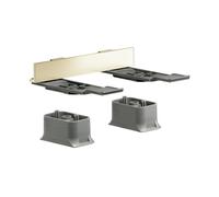 hansgrohe AXOR UNIVERSAL Accesorios Juego de adaptadores, 42870250, Color: Óptica de oro cepillado