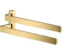 hansgrohe AXOR UNIVERSAL Accesorios Toallero doble, 42821990, Color: Óptica Oro Pulido