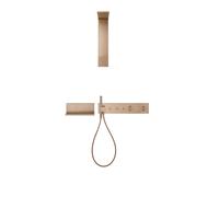 hansgrohe AXOR UNIVERSAL Balda rectangular, metal, longitud 300mm, 42644310, Color: Oro rojo cepillado