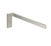 hansgrohe AXOR UNIVERSAL Toallero rectangular, metal, simple, fijo, longitud 380mm, 42626800, Color: aspecto de acero inoxidable