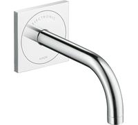 hansgrohe AXOR Uno mezclador de lavabo, electrónico, empotrado, 165mm de proyección, alimentación de red, 38119000, Color: cromado