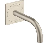 hansgrohe AXOR Uno mezclador de lavabo, electrónico, empotrado, 165mm de proyección, alimentación de red, 38119820, Color: Níquel Cepillado