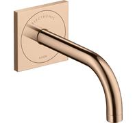 hansgrohe AXOR Uno mezclador de lavabo, electrónico, empotrado, 165mm de proyección, alimentación de red, 38119300, Color: Oro rojo pulido