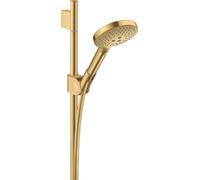 hansgrohe AXOR Uno² set de ducha con Raindance Select S 120 teleducha 3 funciones, 27987250, Color: Óptica de oro cepillado