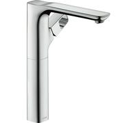 hansgrohe AXOR Urquialo mezclador monomando de lavabo, ComfortZone280, proyección 198mm, juego de desagüe sin cierre, 11035310, Color: Oro rojo cepillado