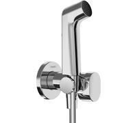 hansgrohe Bidette ducha de mano 1jet S EcoSmart para agua caliente con soporte y flexo de ducha 125cm, 29232000, Color: cromado