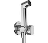 hansgrohe Bidette ducha de mano 1jet S EcoSmart para agua fría, con soporte y flexo de ducha 125cm, 29230000, Color: cromado