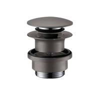 Hansgrohe - Conjunto de desagüe Push-Open para grifos de lavabo y bidé, cromo negro cepillado 50100340