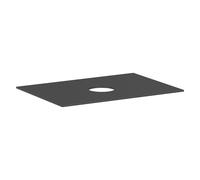 hansgrohe Consola Xevolos E 780/550 con recorte central para lavabo sobre encimera sin agujero para grifo, 54328760, Color: Gris pizarra mate