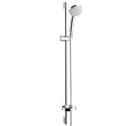 Hansgrohe Croma 100 - Conjunto de alcachofa de ducha, 4 chorros, barra 0,90 m y manguera, cromo 27771000