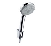Hansgrohe Croma 100 - Conjunto de alcachofa de ducha, 4 chorros, soporte y manguera 1,25 m, cromo 27592000