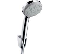 Hansgrohe Conjunto de ducha Croma 100 Vario 27592000 cromo, manguera 1,25m, 4 tipos de chorro