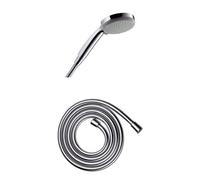 Hansgrohe Croma 100 Vario - Alcachofa de ducha + Hansgrohe Isiflex - Manguera de ducha (1,60 m)
