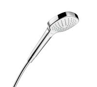 Hansgrohe Croma Select E - Alcachofa de ducha Vario, 3 chorros, blanco/cromo 26812400