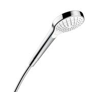 Hansgrohe Croma Select S - Alcachofa de ducha Vario EcoSmart 9 l/min, 3 chorros, blanco/cromo 26803400