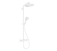 Hansgrohe Croma Select S - Conjunto de ducha Showerpipe 280 con termostato, blanco mate 26890700