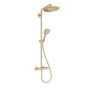 Hansgrohe Croma Select S - Conjunto de ducha Showerpipe 280 con termostato, EcoSmart, bronce cepillado 26891140