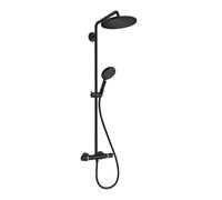 Hansgrohe Croma Select S - Conjunto de ducha Showerpipe 280 con termostato, EcoSmart, negro mate 26891670