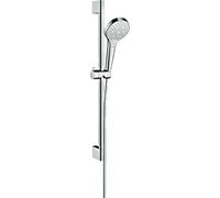 hansgrohe Croma Select S Multi EcoSmart set de ducha con barra de ducha de 65 cm, blanco/cromo, 26561400