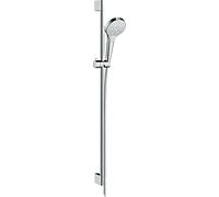 hansgrohe Croma Select S Multi EcoSmart set de ducha con barra de ducha de 90 cm, blanco/cromo, 26571400