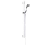 Hansgrohe Crometta 85 - Conjunto de ducha Green 1jet/barra de pared Unica'Crometta 0,65 m, cromo 27652000