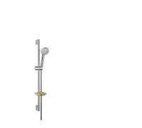 hansgrohe Crometta 85 Conjunto de ducha Vario con barra de ducha de 65 cm y jabonera, cromado, 27764000