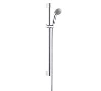 Hansgrohe Crometta 85 - Conjunto de ducha Variojet 2jet/barra de pared Unica'Crometta 0,65 m, cromo 27763000