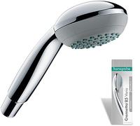 hansgrohe Crometta 85 - ducha de mano, alcachofa de ducha con 2 tipos de chorro, cabezal de ducha redondo (⌀ 85 mm), con sistema antical, cromo, 28562000