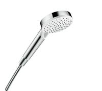 Hansgrohe Ducha de mano Crometta EcoSmart 9 l/min, 2 tipos de chorro, blanco/cromo 26332400