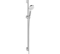 Hansgrohe Set ducha Crometta Vario 26538400 2 tipos de chorro, ahorro de agua, 0,90m, blanco/cromo